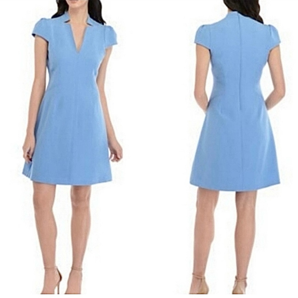 Vince Camuto periwinkle blue dress with cap sleeves. Size 2